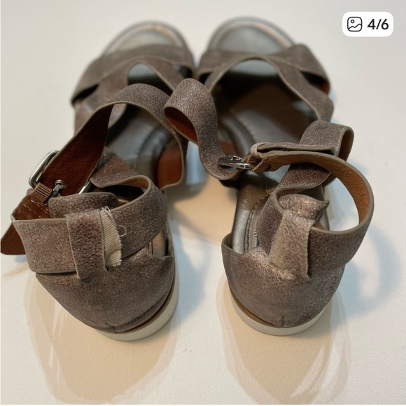 Sofft Strappy Metallic Gray Sandals Size 8M SB-1 - Picture 4 of 7